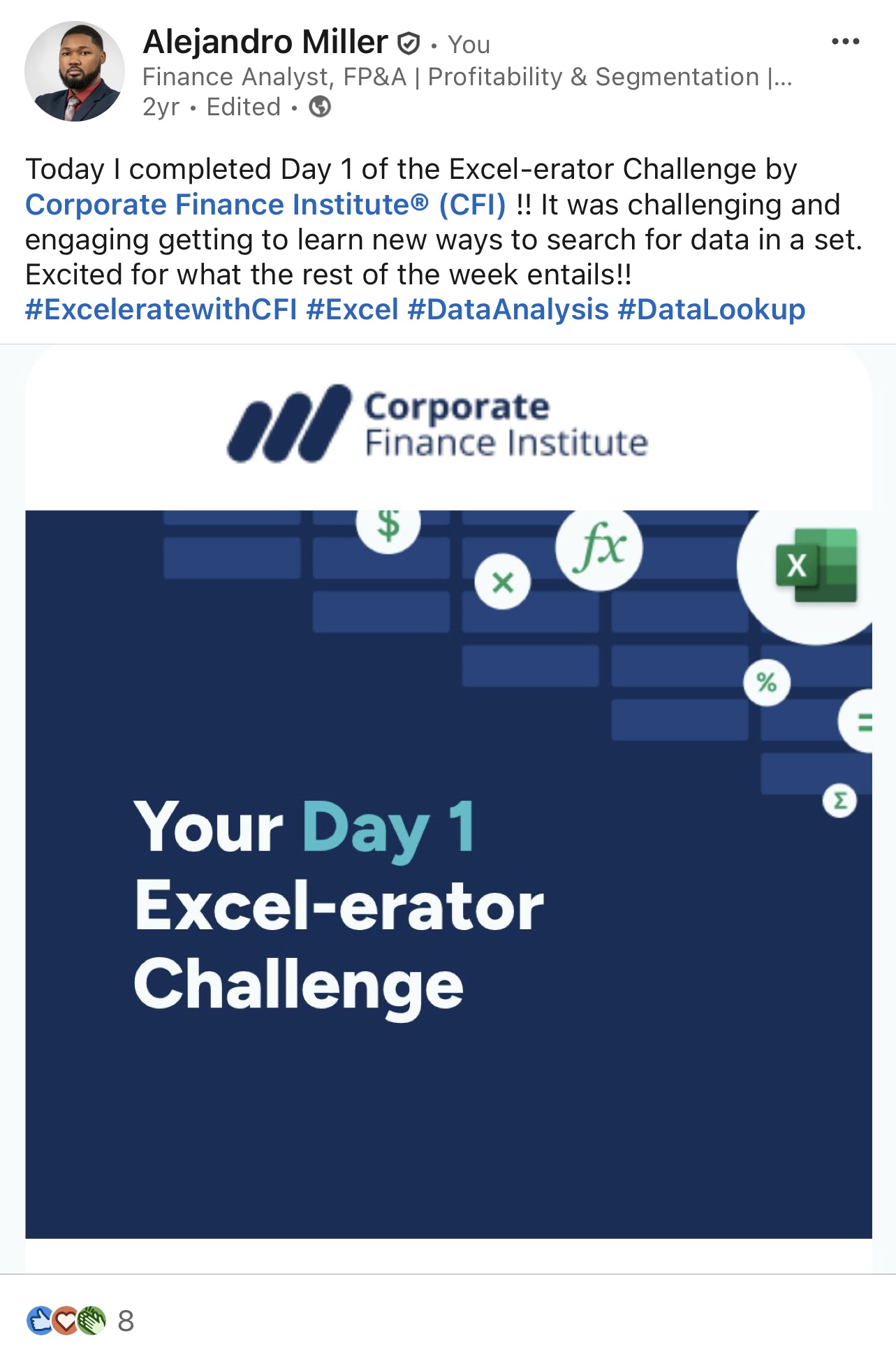 Excel-erator Challenge post